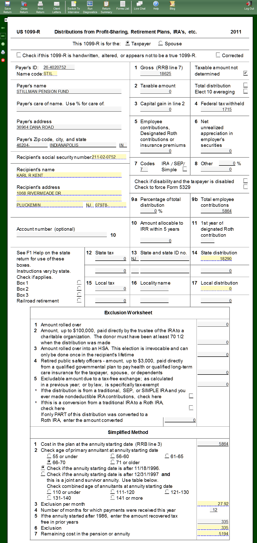 4491-W-12 Kent Refund Monitor